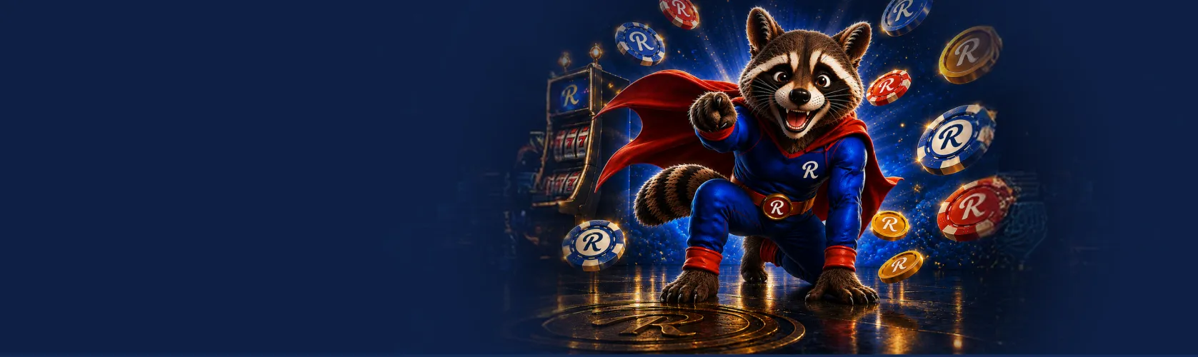 Rooli Casino Welcome Package banner: the Roo kangaroo beside slot reels and 475 free spins over four deposits Rooli Casino Welcome Package banner: the Roo kangaroo beside slot reels and 475 free spins over four deposits