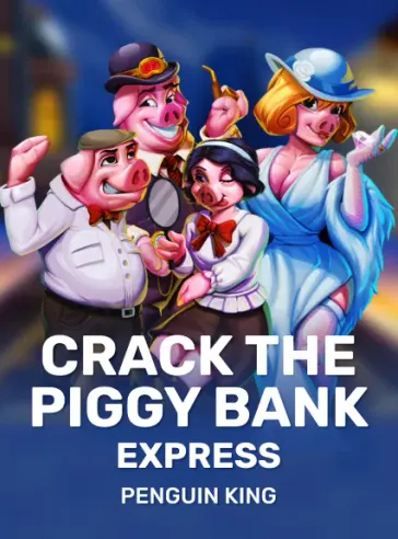 Crack the Piggy Bank Express Crack the Piggy Bank Express game tile at Rooli